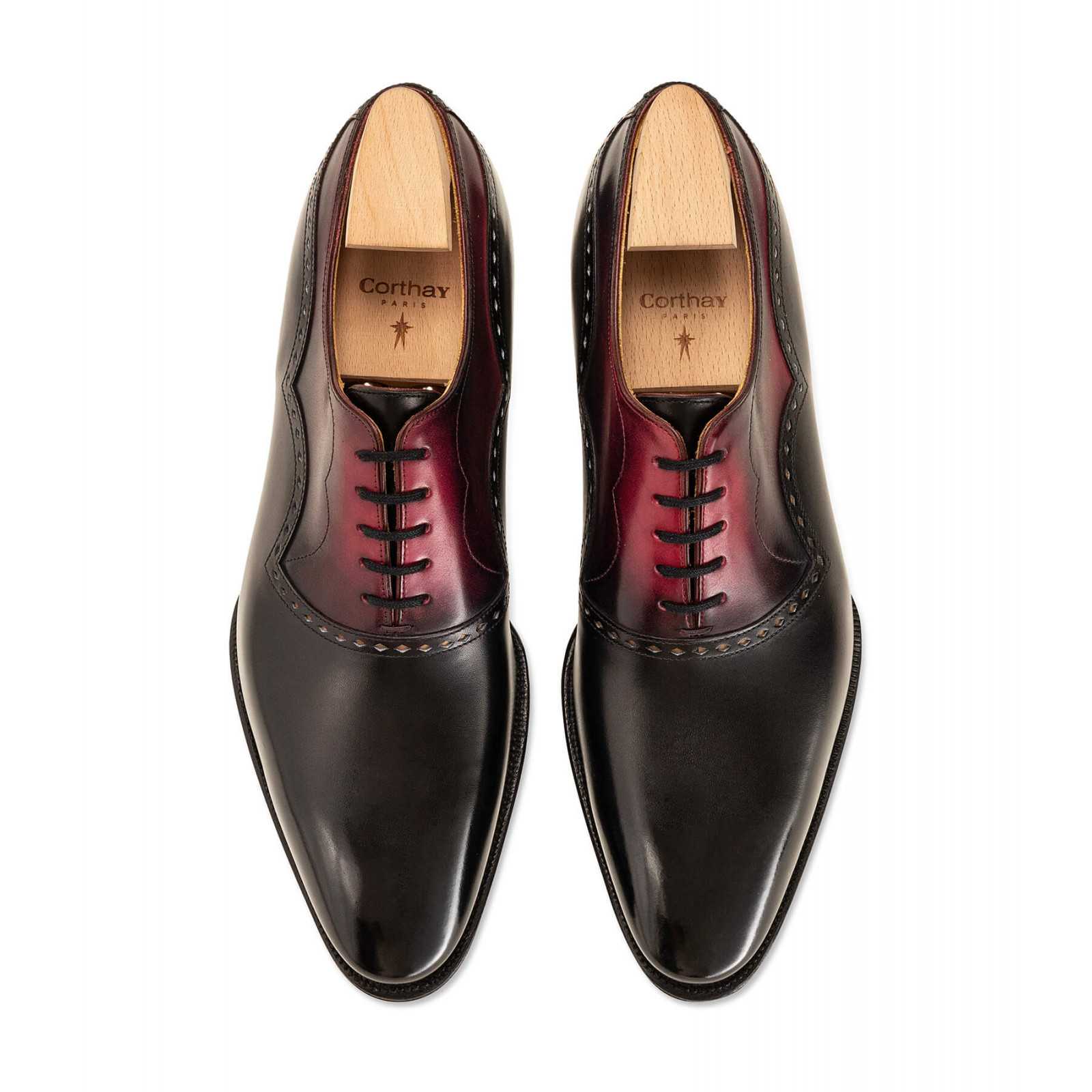 Chaussures Corthay Wilfrid - Richelieu En Cuir Noir - Taille UK 6 / EU 40 - Homme - Occasion